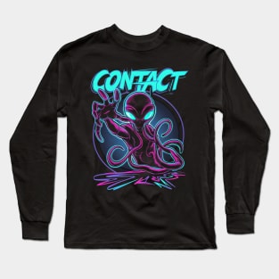 Contact - Neon Alien Long Sleeve T-Shirt